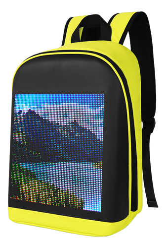 Bolso De Dos Hombros Para Viajes Led Con Pantalla Personaliz