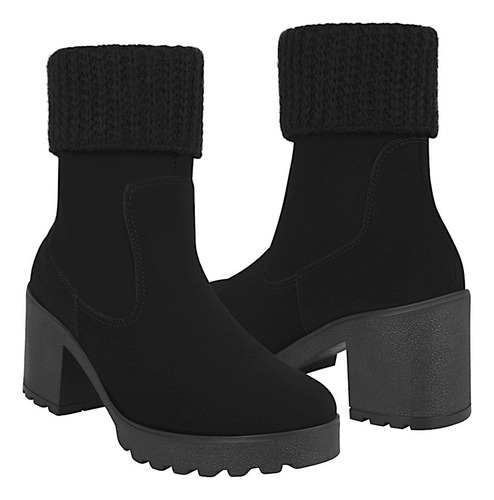 Botines Dama Stylo 12046 Suede Negro