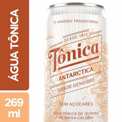 Água Tônica Gengibre Antarctica Lata 269ml