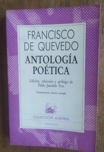 Francisco De Quevedo, Antología Poética