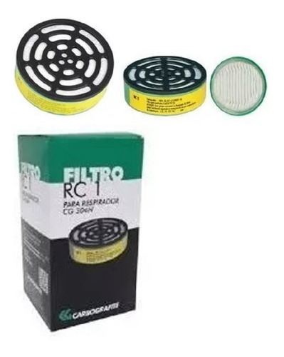 Filtro Rc 1 Para Mascara Respiratória Cg 304 N Com 02 Caixa