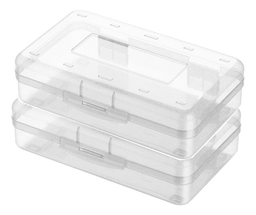 Caja De Lápices De Plástico E De 2 Piezas, Cajas De Lápices