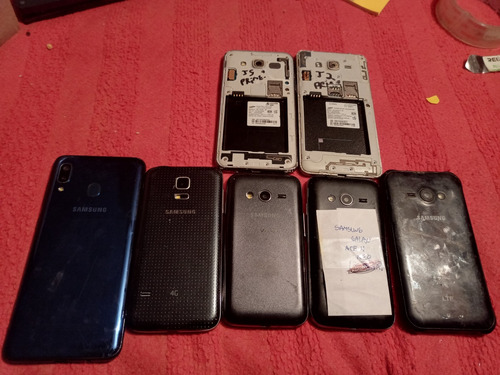 Lote De 7 Celulares Samsung Para Repuesto