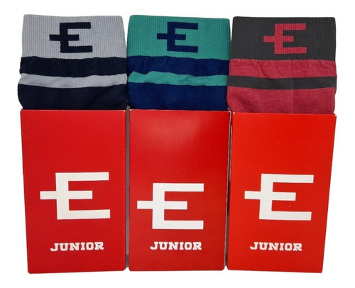 Imagen 2 de 3 de Pack X 2 Unidades Boxer De Niño Eyelit Art. 4650 / 4651