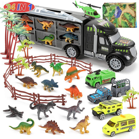 Juguete De Camión De Transporte De Dinosaurios 34 En 1 Con M | Meses sin  intereses