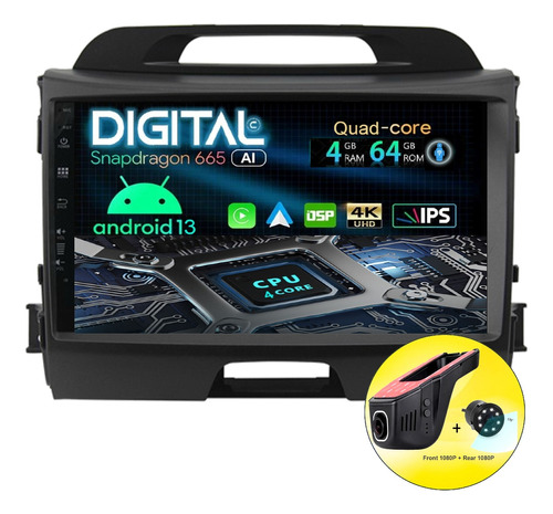 Radio Pantalla Android Kia Sportage R