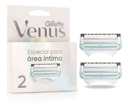 Repuesto para máquina de afeitar mujer Gillette Venus para área íntima 2 unidades