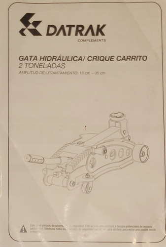 Criquet Hidraulico Carrito 2t Datrak