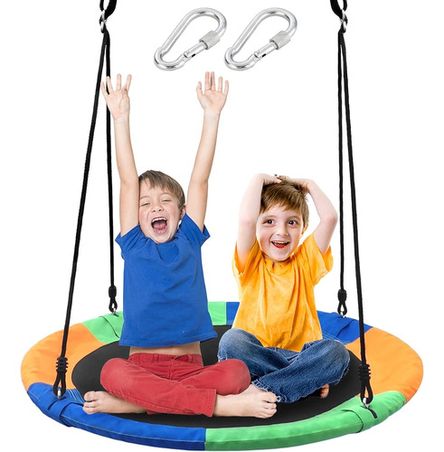 Saucer Tree Swing Seat Para Niños 40 Pulgadas Al Aire Libre 