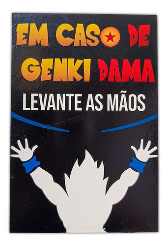 Quadro Em Mdf Goku Genki Dama