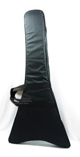 Imagem 1 de 2 de Capa Bag Para Guitarra Flying V Extra Luxo + Correia Preta