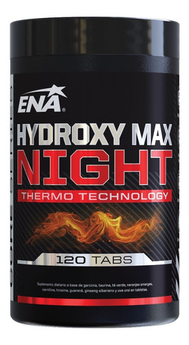 Hydroxy Max Night X120 Tabs Ena Quemador Termogenico