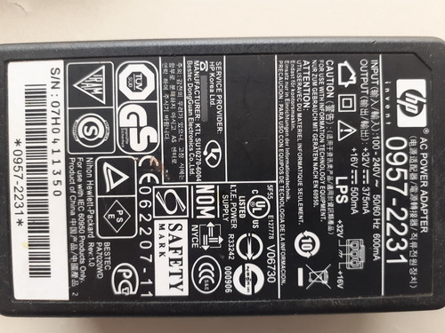 Fonte Hp F4180 Plug Cinza
