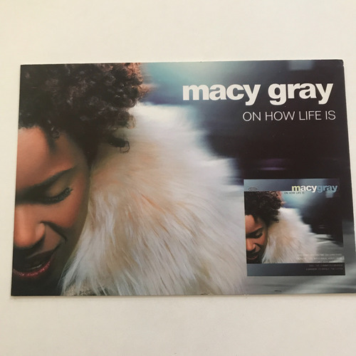 Postal Publicitaria Macy Gray On How Life Is