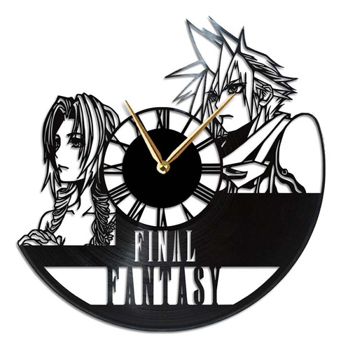 Aroundthetime Reloj Final Fantasy 7 Decoracion Ff7 Pared Vii