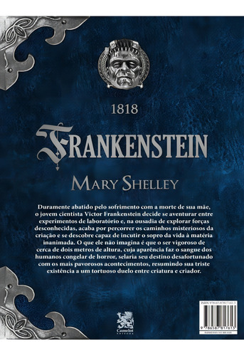 Frankenstein: Capa Especial + Marcador De Páginas, De Shelley, Mary / Mary / Shelley. Editorial Camelot, Capa Mole, Edição 2021-12-06 00:00:00 Em Português, 1818