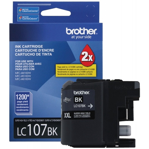 Cartucho Brother Lc107 107 Xxl Bk 4310 4410 4510 4610 4710