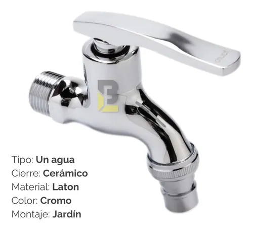 Griferia Canilla Pared 1 Agua Tauro 1 2 Apta Exterior