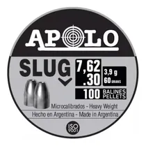 Comprar Balines Apolo Slug Puntas 7.62 Mm 60 Grs X 100 Caza Pcp Aire