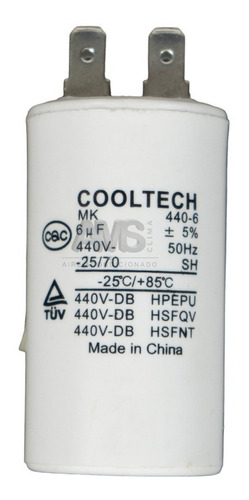 Capacitor 6 Mf Cooltech 440v