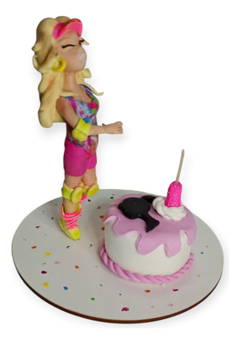 Candy Maniacs Adorno Barbie Tridimensional 1u Rosa Chicle Barbie
