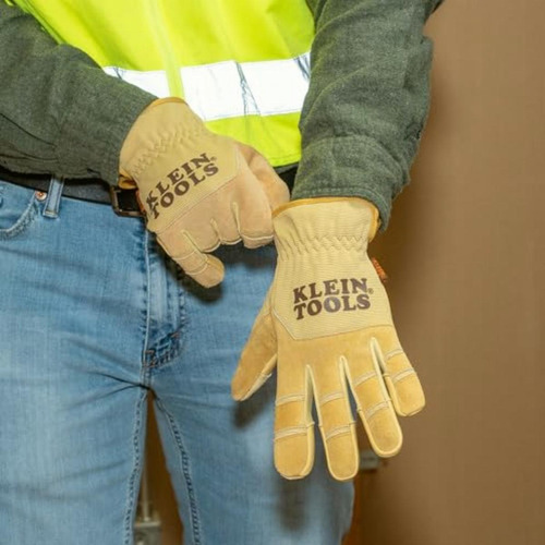 Klein Tools 60606 Guantes de Cuero Multiusos Talla Ch