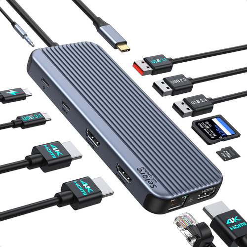 Estacion De Acoplamiento Usb C 3 Hdmi, Estacion De Acoplamie