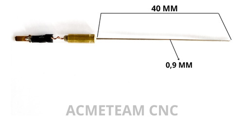 Aguja Termica 40 Mm X 0,9 Mm Corte Polifan Cnc 