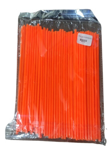 Pitillos Para Rayos De Moto Color Naranja  