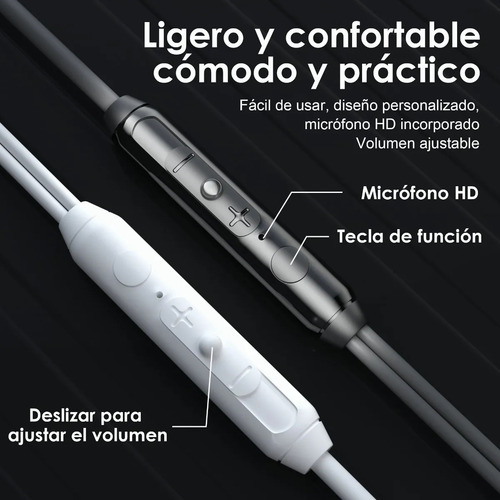 2 Piezas Audífonos Manos Libres Alámbrico In-ear Mvpsmart Xk102 Auriculares Baratos