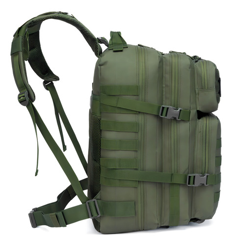 Mochila Tática Militar Impermeável Reforçada Grande Exercito Cor Verde-musgo