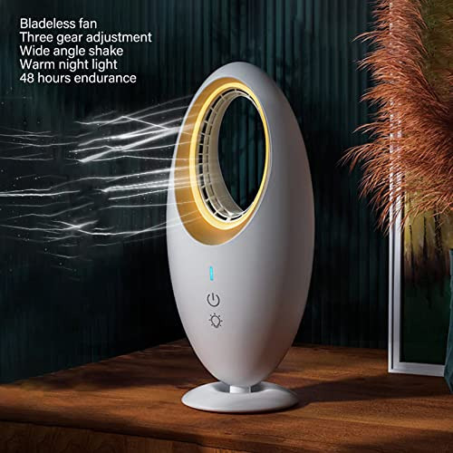 Abanico De Mesa Sin Aspas - Pequeño Ventilador De Mesa Con C