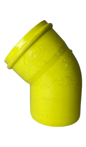 Codo 4'' X 45º Aguas Residuales Amarillo Mom (cxe)