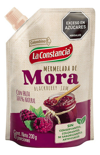 Mermelada De Mora La Constancia X 200gr