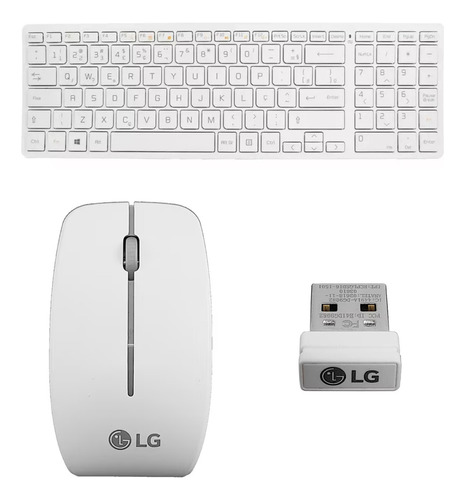 Teclado + Mouse Sem Fio + Receptor LG All In One V320 V720