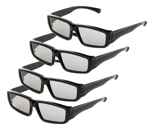 Paquete De 4 Gafas 3d Reald Polarizadas Circulares Pasivas P