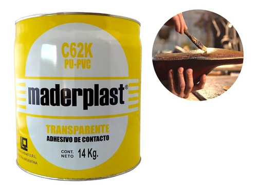 Adhesivo De Contacto Pu/pvc/calzado C62k Maderplast 14 Kg