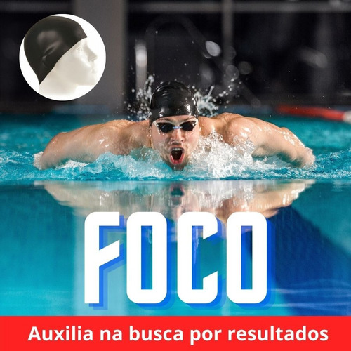 Imagem 4 de 7 de Natação Touca Silicone Hidroginástica Treino Flat Capacete A