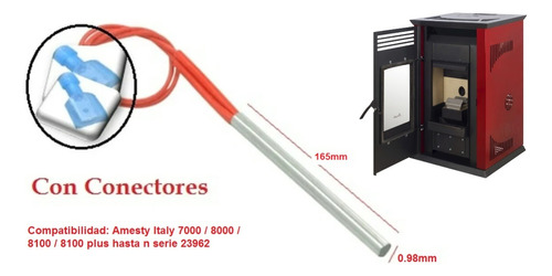 Resistencia Para Estufa Pellet Amesti Italy 8000