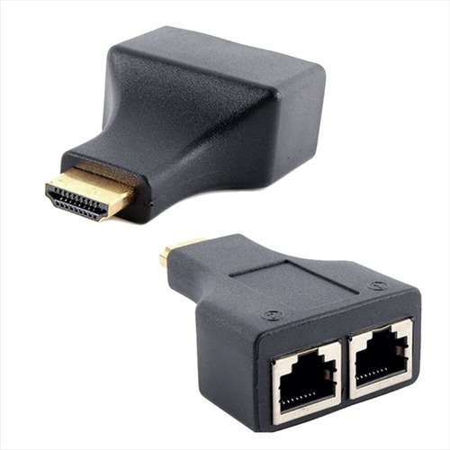 Kit Extensor Hdmi Por Cable De Red Utp Rj45  Hasta 30 Metros