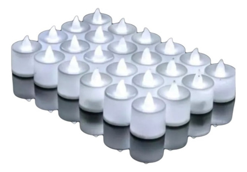 30 Oferta Velas/velitas Led Luz  Blanco +pilas Incorporadas