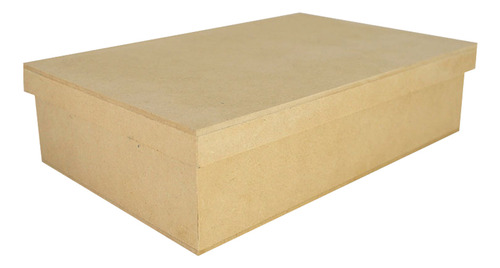 Caixa Retangular Tampa Sapato 35x20x10 Kit 7 Un Mdf Madeira