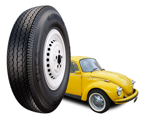 Kit 02 Pneus 5.60 X 15 - Fuca 79p 4l - Cinborg (fusca) 12x