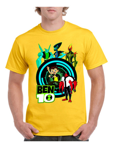 Remera  Algodon Ben 10 En Variedad De Colores