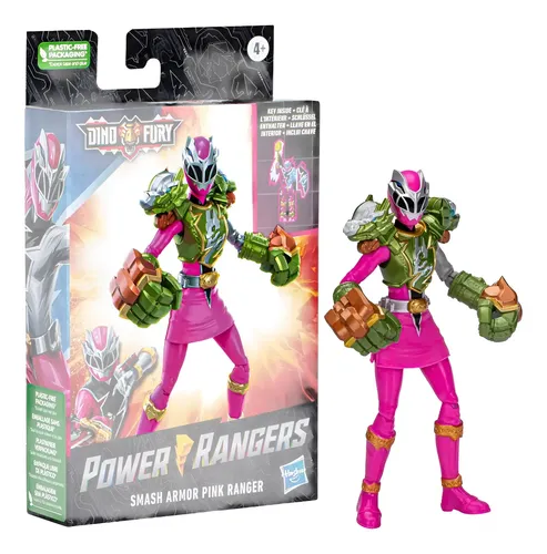 Smash Power Rangers Power Rangers Dino Fury Smash Armor Pink Ranger Hasbro 15cm | Meses sin ...
