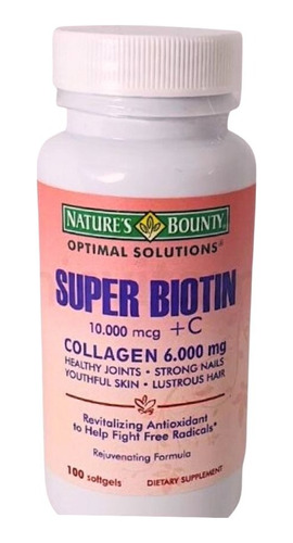 Super Biotin 10.000 Mcg + C Usa - Unidad a $1050