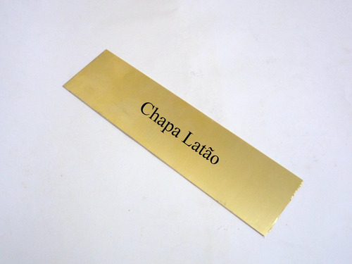 Imagem 2 de 2 de Chapa Latão 3 Medidas