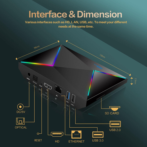 Android 14 Tv Box, 2025 Android Tv Box Octa-core Cortex A55n