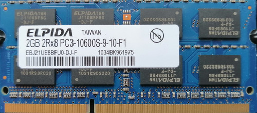 Memoria Ram Ddr3 2x2gb 1333mhz Elpidia (Usado)