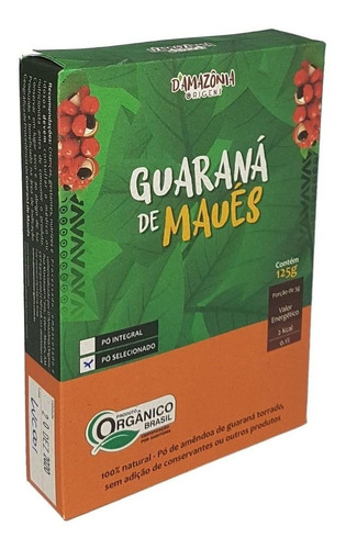 Imagem 1 de 2 de Guaraná Em Pó Orgânico - 125g - D'amazônia Origens